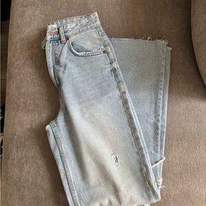 Zara Light Blue High Rise Women Jeans